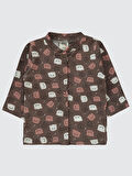 Civil Baby Kız Bebek Pijama Takımı 1-6 Ay Kahverengi