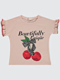 Civil Girls Kız Çocuk Tişört 2-5 Yaş Açık Pudra