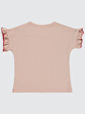 Civil Girls Kız Çocuk Tişört 2-5 Yaş Açık Pudra