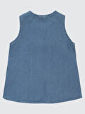 Civil Baby Kız Bebek Elbise 6-18 Ay Mavi