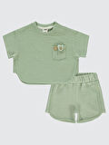 Civil Baby Erkek Bebek Şortlu Takım 6-18 Ay Haki