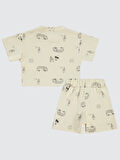 Civil Baby Erkek Bebek Şortlu Takım 6-18 Ay Bej
