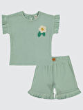 Civil Baby Kız Bebek Şortlu Takım 6-18 Ay Mint