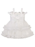 Civil Girls Güllü  2-5 Yaş Abiye - Beyaz5-6 Yaş