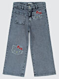 Hello Kitty Kız Çocuk Pantolon 6-9 Yaş Mavi