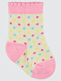 Civil Baby Kız Bebek 3'lü Çorap Set 6-18 Ay Pembe