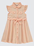 Civil Girls Kız Çocuk Elbise 6-9 Yaş Somon