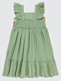 Civil Girls Kız Çocuk Elbise 6-9 Yaş Çağla Yeşili