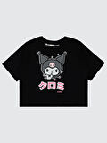 Kuromi Kız Çocuk Tişört 6-9 Yaş Siyah