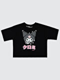 Kuromi Kız Çocuk Tişört 6-9 Yaş Siyah