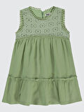 Civil Girls Kız Çocuk Elbise 2-5 Yaş Çağla Yeşili
