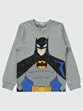 Batman Erkek Çocuk Pijama Takımı 6-9 Yaş Gri