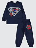 Superman Erkek Çocuk Pijama Takımı 2-5 Yaş Lacivert