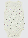 Civil Baby Kız Bebek Çıtçıtlı Badi 1-36 Ay Ekru