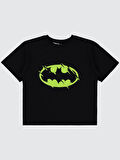 Batman Erkek Çocuk Tişört 6-9 Yaş Siyah
