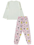 Kuromi Kız Çocuk Pijama Takımı 6-9 Yaş Ekru
