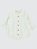 Civil Girls Kız Çocuk Gömlek 2-5 Yaş Beyaz