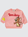 Tom and Jerry Kız Bebek Takım 6-18 Ay Yavruağzı
