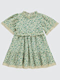 Pierre Cardin Kız Çocuk Elbise 6-9 Yaş Yeşil