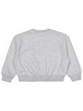 Civil Girls Düz 6-9 Yaş Sweatshirt - Gri 8-9 Yaş