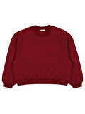 Civil Girls Düz 10-13 Yaş Sweatshirt - Bordo13-14 Yaş