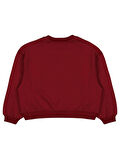 Civil Girls Düz 10-13 Yaş Sweatshirt - Bordo13-14 Yaş