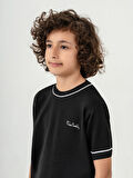 Pierre Cardin Erkek Çocuk Tişört 10-12 Yaş Siyah