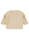 Pierre Cardin Kız Bebek Sweatshirt 6-18 Ay Pudra