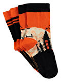 Batman Erkek Çocuk 2'li Soket Çorap Set 3-11 Yaş Turuncu