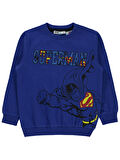 Superman Erkek Çocuk Sweatshirt 2-5 Yaş Saks Mavisi