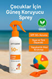 Optiderm Güneş Koruyucu Çocuk Spreyi 200 ml | Hipoalerjenik, Paraben ve Parfüm İçermez
