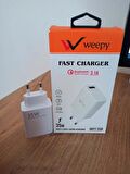 Weepy WPY-350 35 Watt Hızlı Şarj Aleti Beyaz