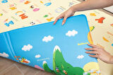 Asument Park Katlamalı Oyun Matı-Halısı 140x230cm | 10 mm, Darbe Emici, Isı Yalıtımlı, Çift Yönlü (Taşıma Çantalı)