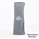 EFSANE KAMP - Konfor Ultralight Kampet Portatif Kamp Yatağı Gri -  190x68x35cm