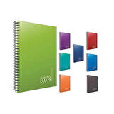 Elma Sert Kapak Defter Prestige Defter Ciltli 17x24 100 YP Kareli