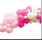 Balon Dekorasyon seti PEMBE.DÜŞLE 70bal+zinc+yapış