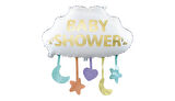 Folyo Balon Bulut 62,5*65,5 Baby shower  Bebek Partisipartileri folyo balon şekilli sarkaçlı                     