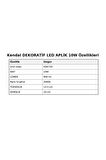 KDA734 DEKORATİF LED APLİK 10W 900 Lümen ABS - Gün Işığı