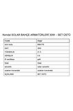 KBA776 SOLAR BAHÇE ARMATÜRLERİ 30W SET ÜSTÜ