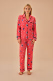 Suwen Panda Maskülen Pijama Takımı