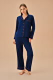 Suwen Elegant Maskülen Pijama Takımı