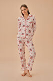 Suwen Catmass Maskülen Pijama Takımı