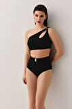 Suwen Yüksek Bel Kemerli Bikini Alt