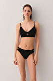 Suwen Balenli Körüklü Bralet Bikini Üst