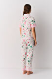Suwen Flora Maskülen Pijama Takımı