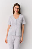 Suwen Pointy Maskülen Pijama Takımı