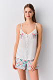 Suwen Tiffany Şort Pijama Takımı