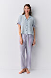 Suwen Line Maskülen Pijama Takımı