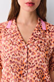 Suwen Leopard Maskülen Şort Pijama Takımı