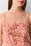 Suwen Leopard Şort Tulum